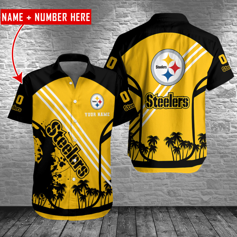 Sizing Chart for Pittsburgh Steelers Personalized Button Shirt BB683