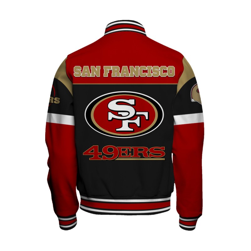 San Francisco 49ers Varsity Jacket Detail