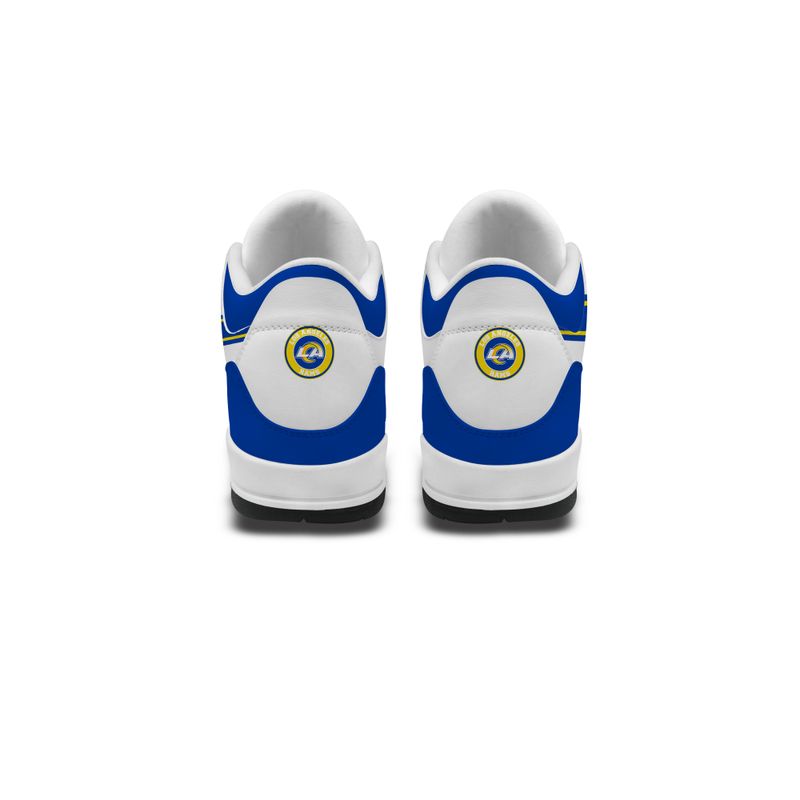 Los Angeles Rams JD03 Genuine Leather Shoes Rear View