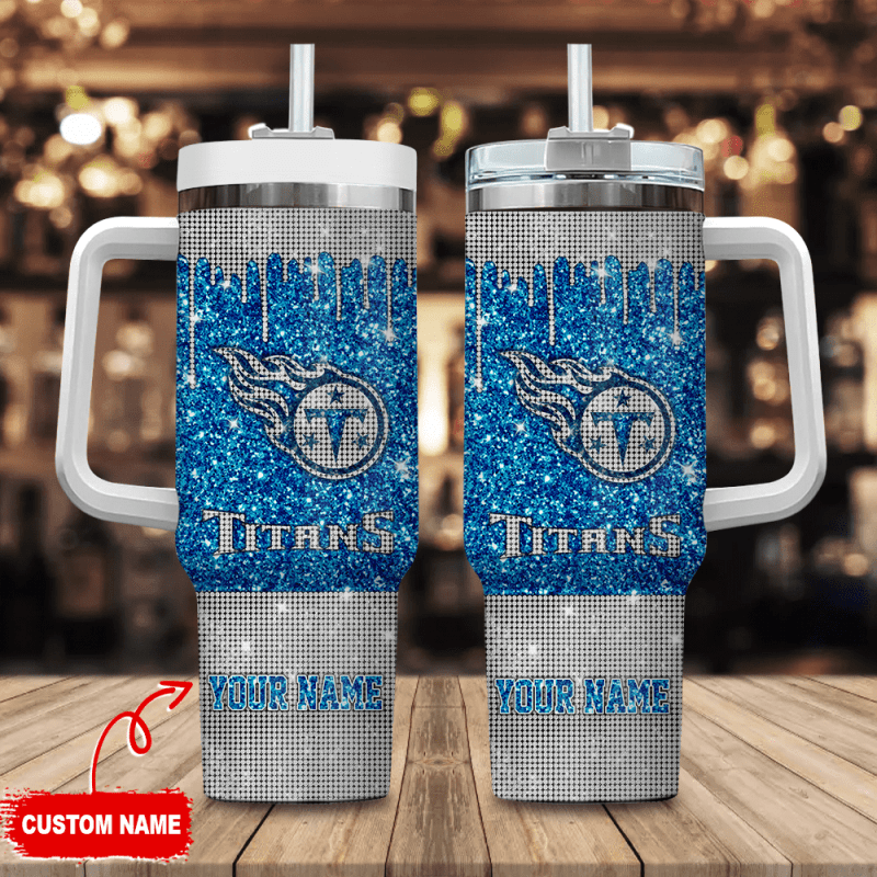 Tennessee Titans Personalized 40oz Tumbler Image 1
