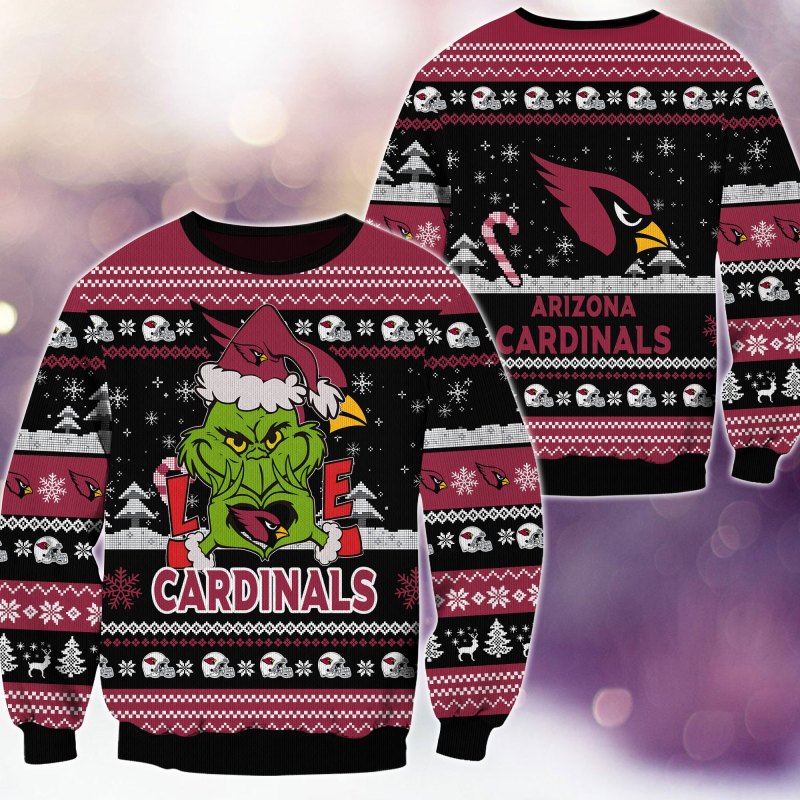 Arizona Cardinals Ugly Christmas Sweater Front