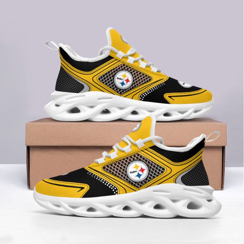 Steelers Yezy Sneakers Side View