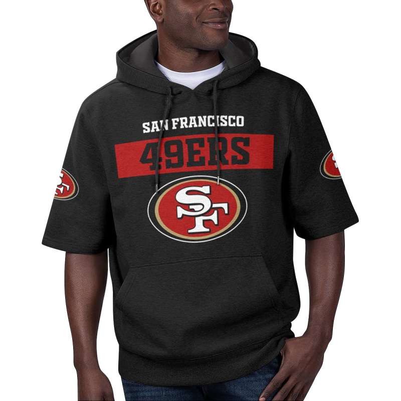 San Francisco 49ers Short Sleeve Hoodie