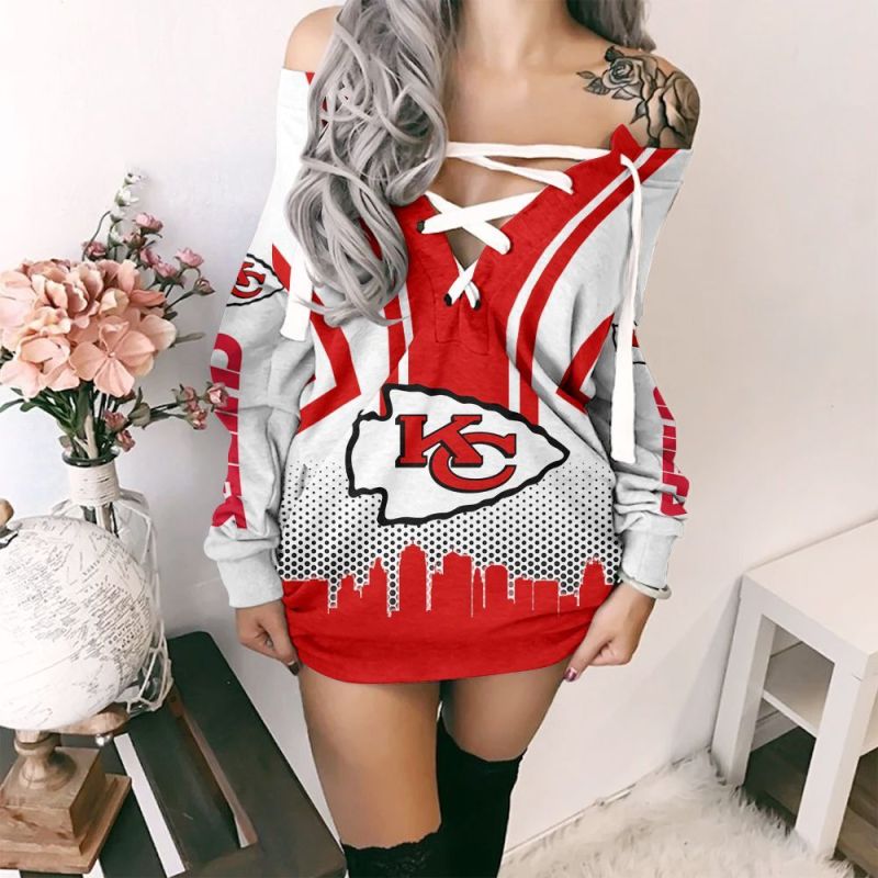 Kansas City Chiefs Lace-Up Sweatshirt