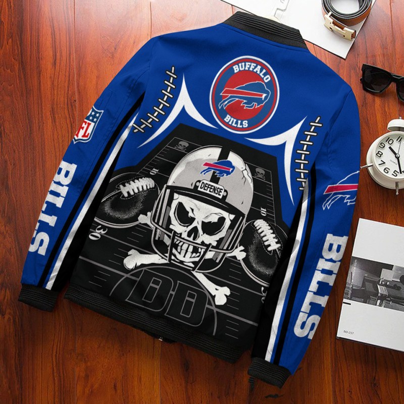 Buffalo Bills Bomber Jacket 775 - Back View