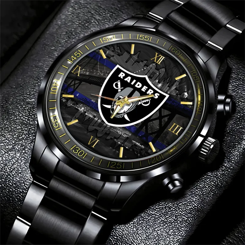 Las Vegas Raiders Black Fashion Watch Image 1