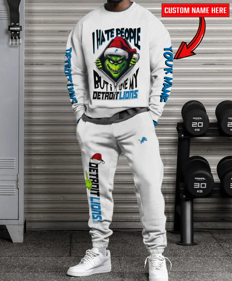 Detroit Lions Christmas Sweater Combo