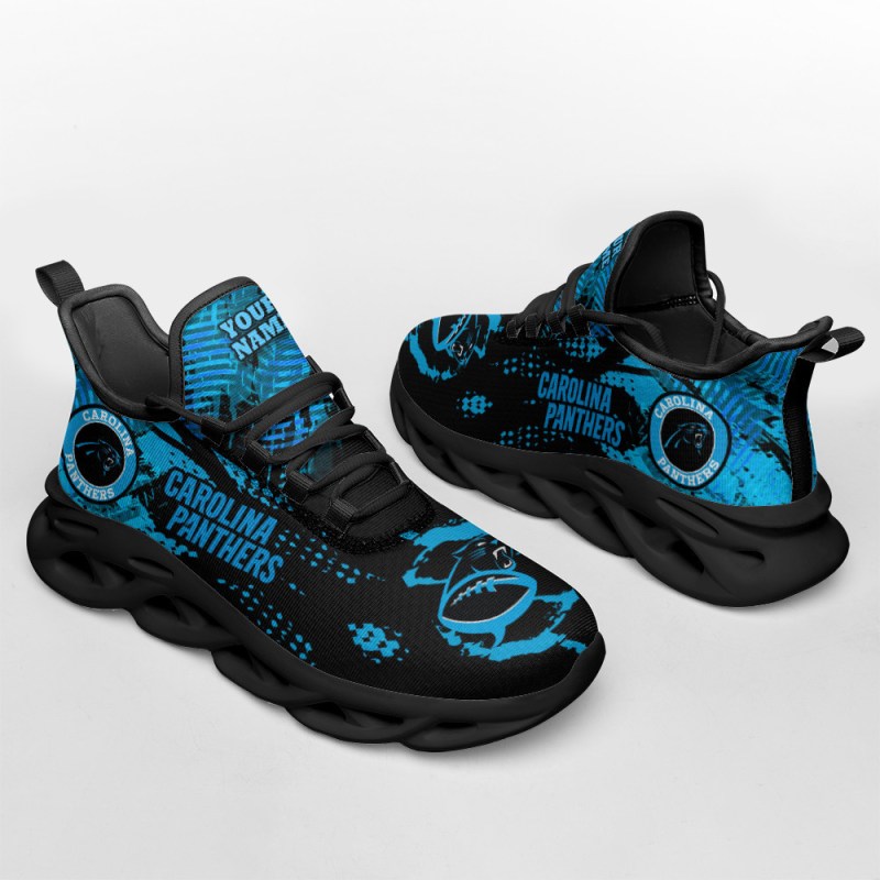 Carolina Panthers Personalized Yezy Running Sneakers BB211 6 Carolina Panthers Yezy Sneakers Design