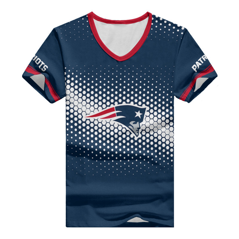 New England Patriots Summer T-shirt Back View