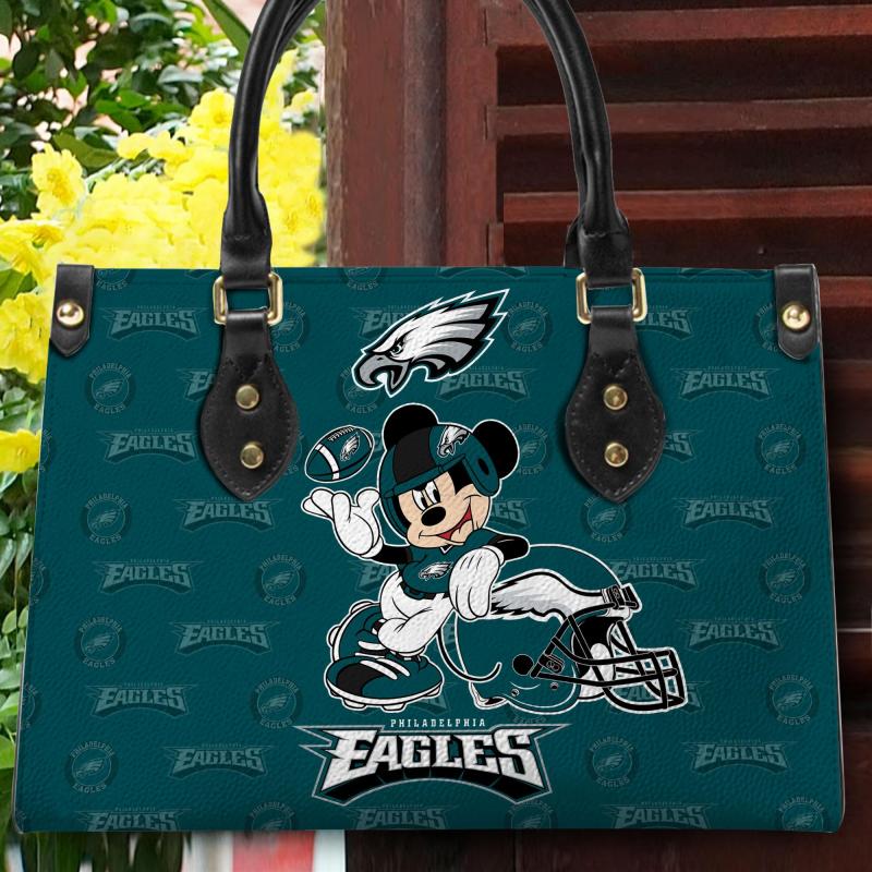 Philadelphia Eagles Personalized Leather Hand Bag - Image 2