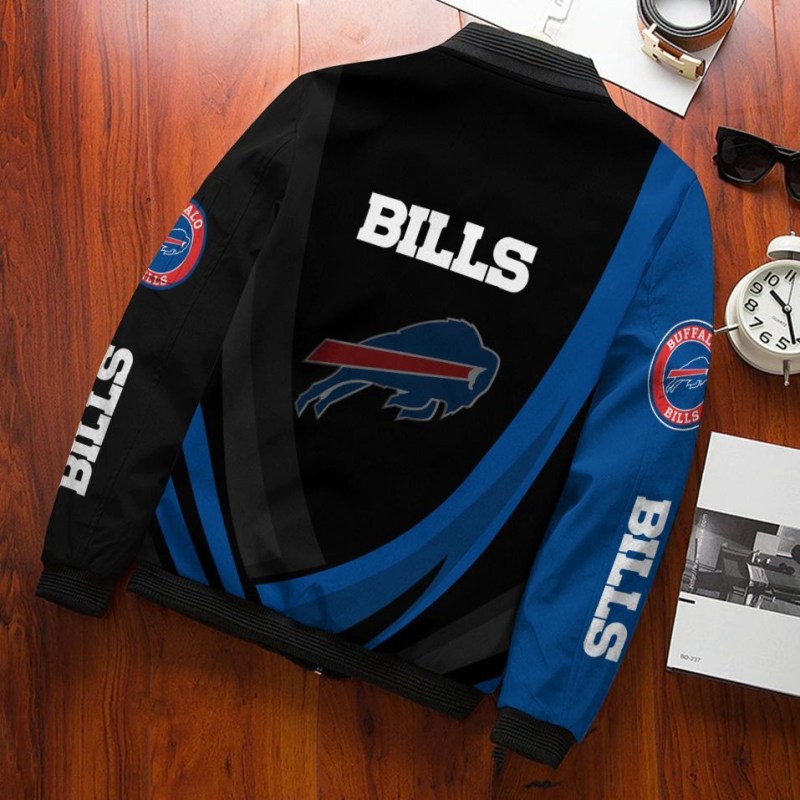 Buffalo Bills Bomber Jacket Back View