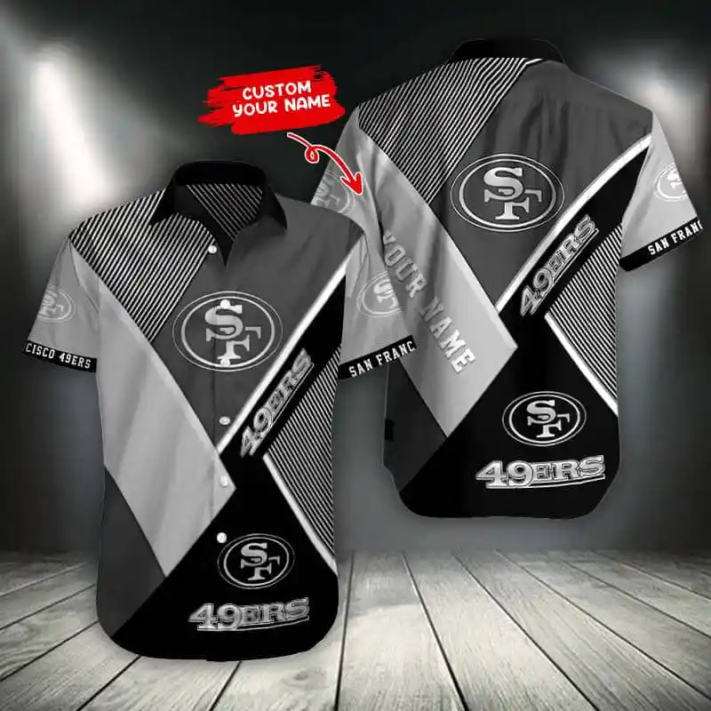 Sizing Chart for San Francisco 49ers Personalized Button Shirt BB376