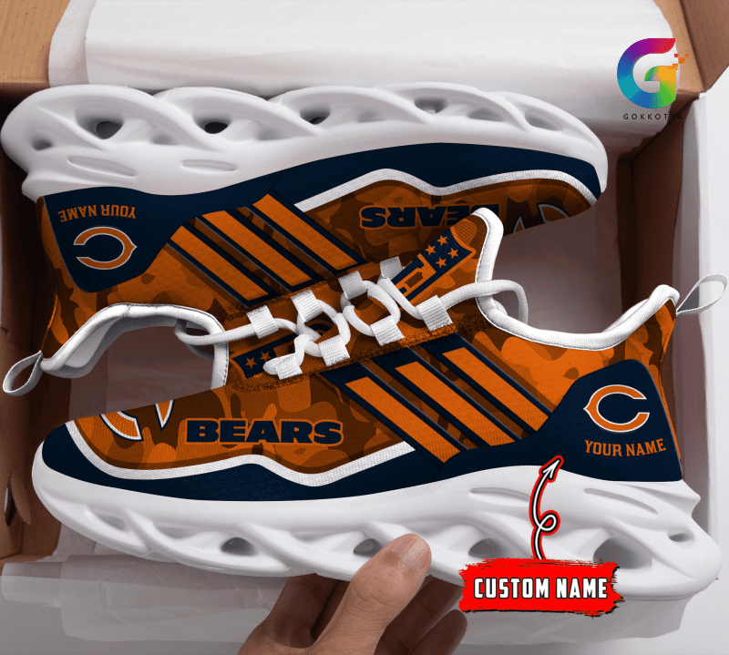 Chicago Bears Personalized Yezy Running Sneakers