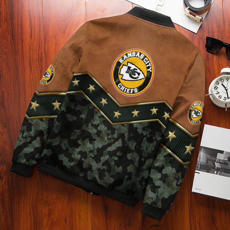 Kansas City Chiefs Bomber Jacket Detail