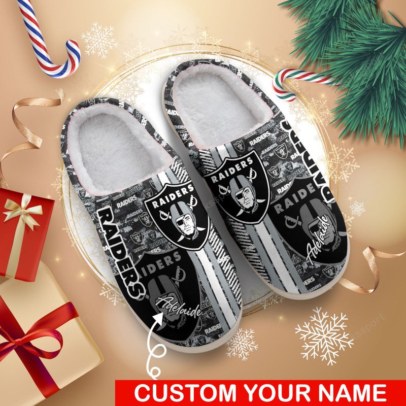 Las Vegas Raiders Personalized Slipper
