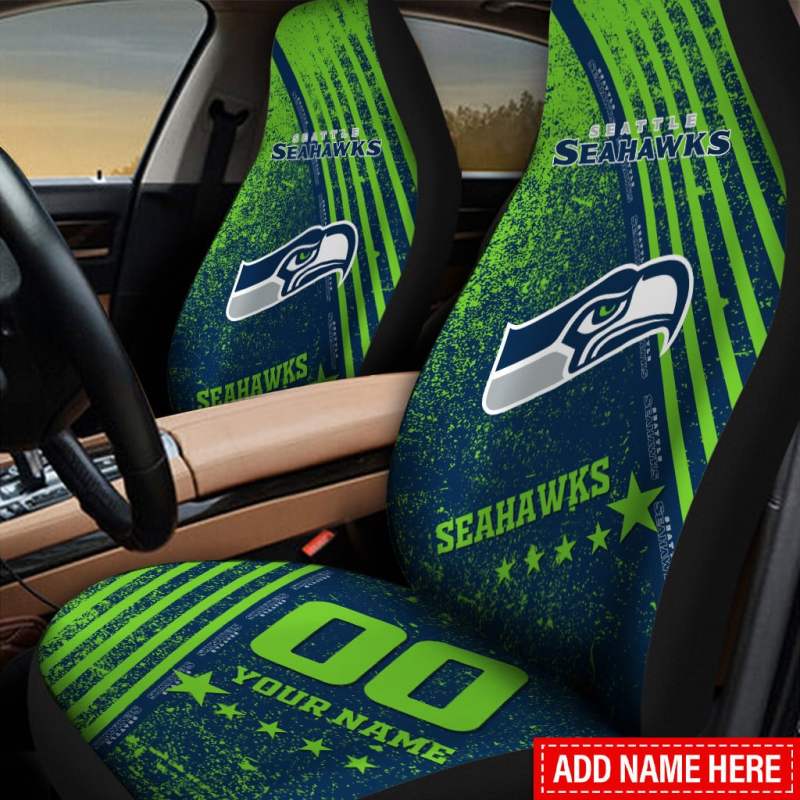 Seattle Seahawks Personalized Car Seat Covers
