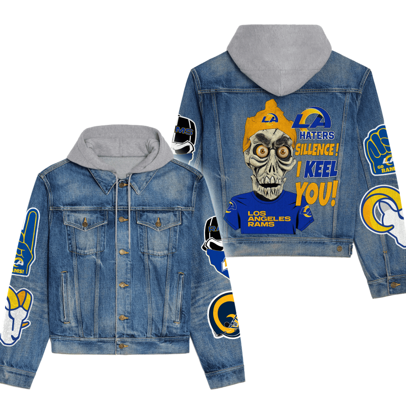 Los Angeles Rams Hooded Denim Jacket