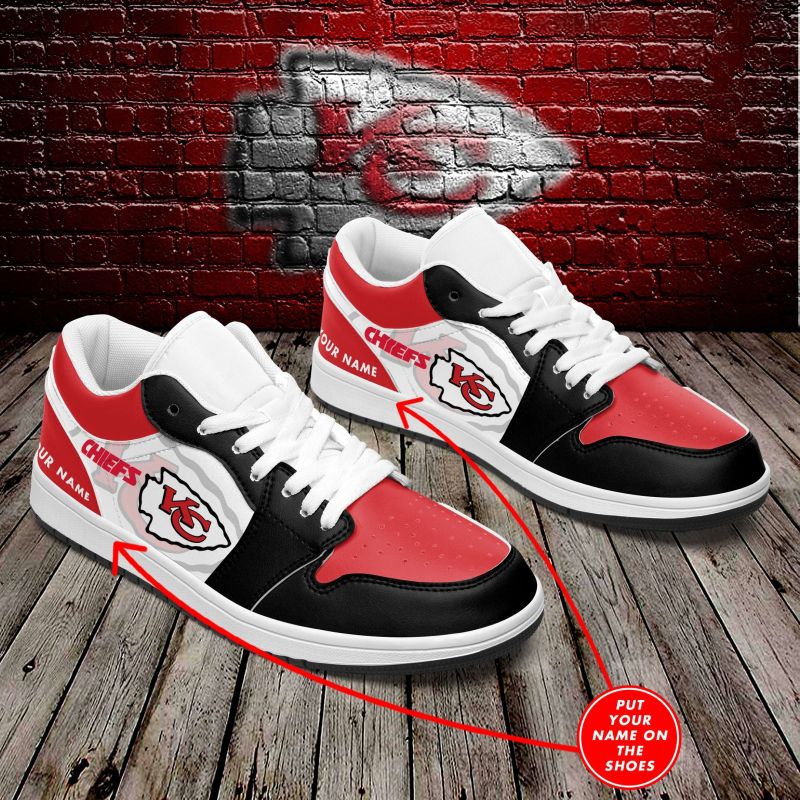 Kansas City Chiefs LJ Sneakers Back View