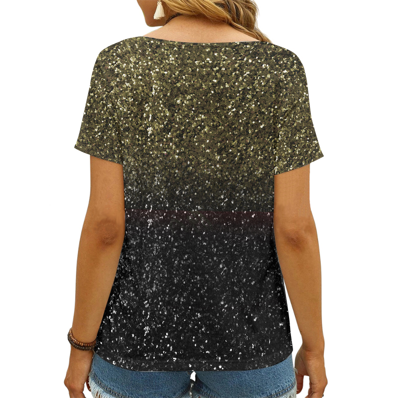 New Orleans Saints V-neck Women T-shirt Side View