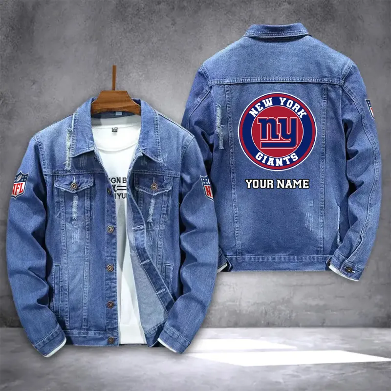 New York Giants Denim Jacket - Image 1