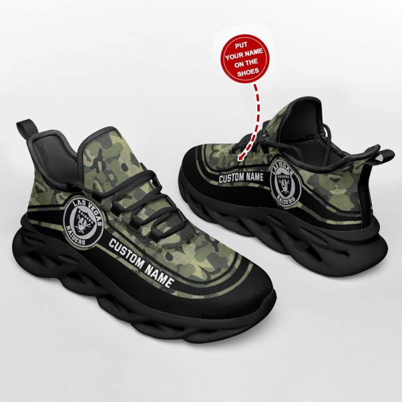 Running Sneakers for Las Vegas Raiders Fans
