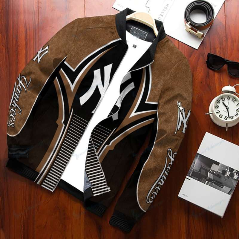 New York Yankees Bomber Jacket Side View