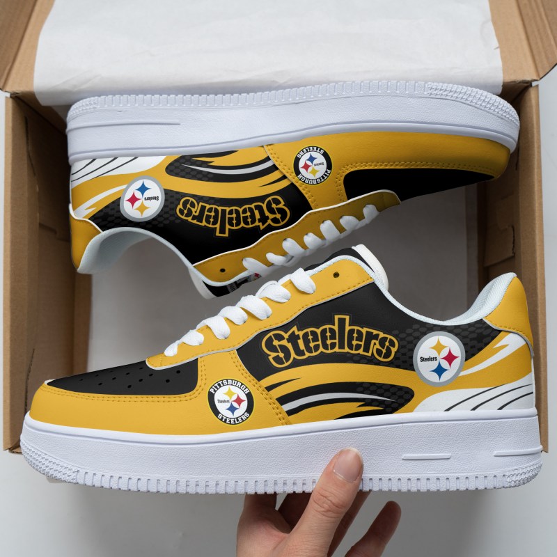 Pittsburgh Steelers AF1 Shoes Back View