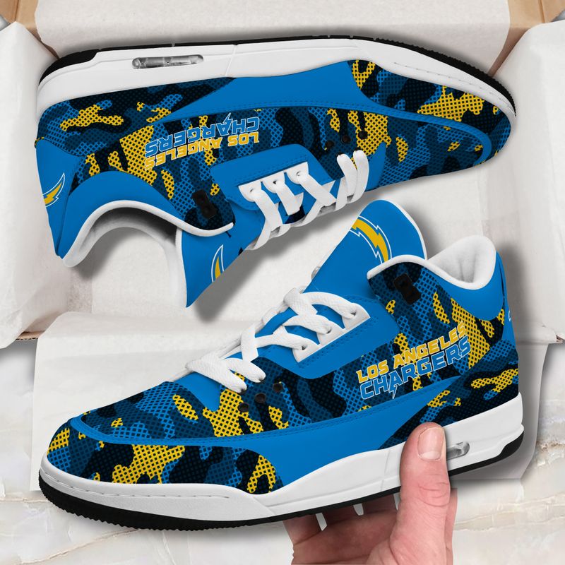 Los Angeles Chargers JD03 Genuine Leather Shoes