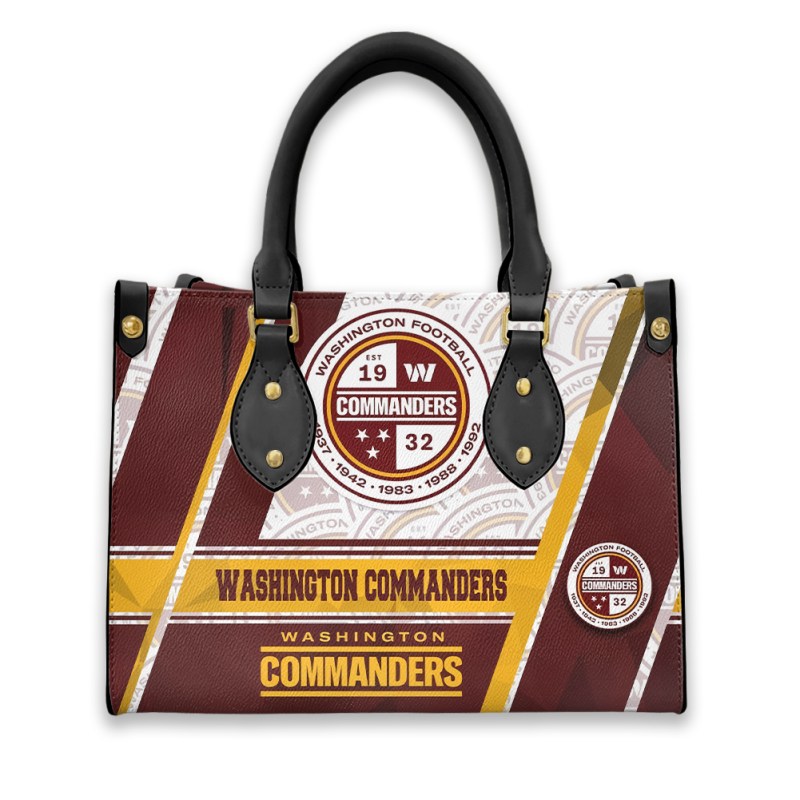 Washington Commanders Leather Hand Bag