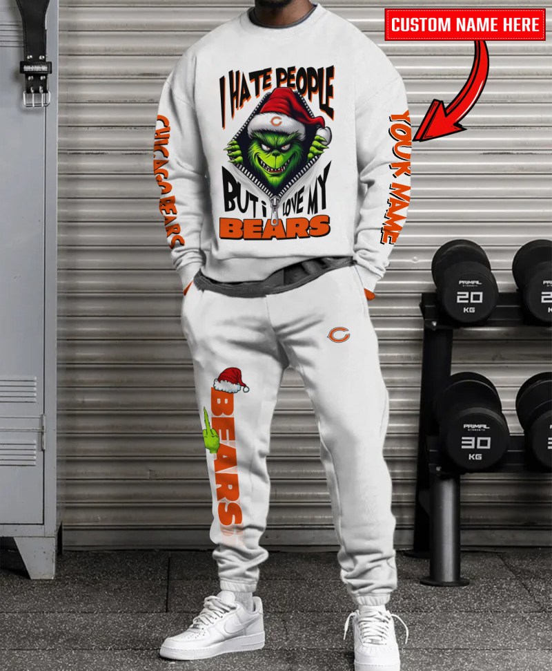 Chicago Bears Combo Unisex Sweatshirt And Sweatpants