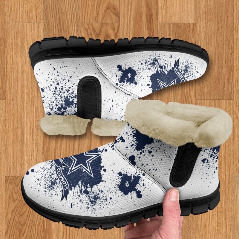 Dallas Cowboys Comfy Winter Snow Boots Image 1