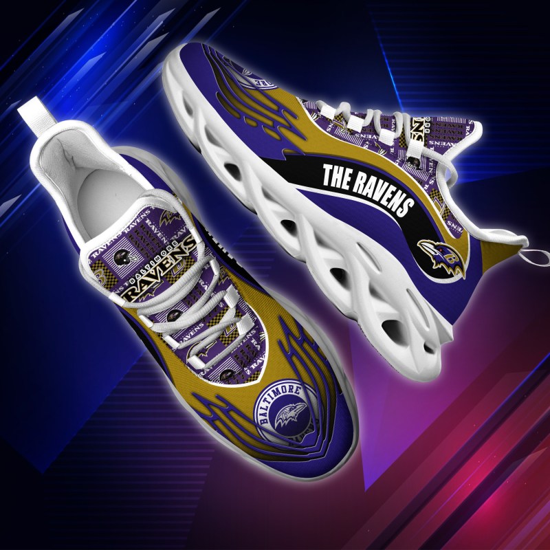 Baltimore Ravens Yezy Running Sneakers