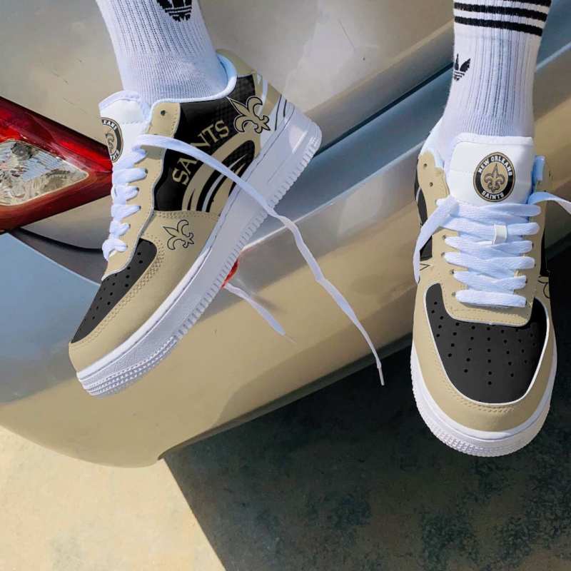 New Orleans Saints AF1 Shoes Top View