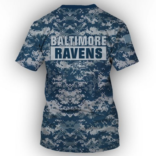 Baltimore Ravens Personalized All Over Printed Sweater Side View