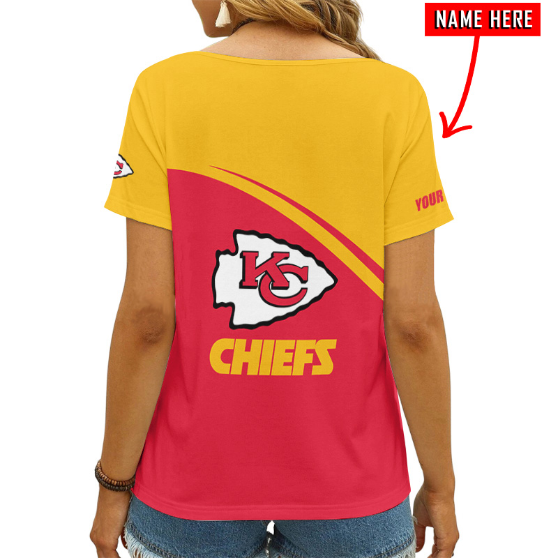 Kansas City Chiefs V-neck Tee Image