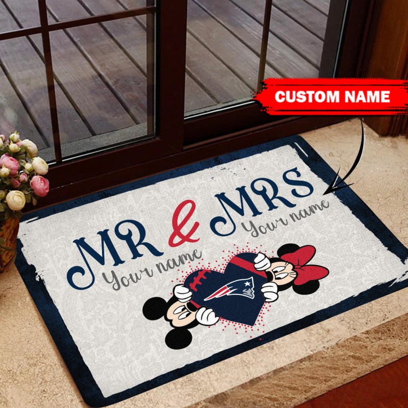 New England Patriots Personalized Doormat