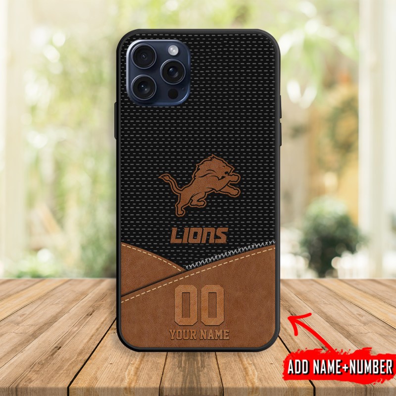 Detroit Lions Personalized Phone Case Side View