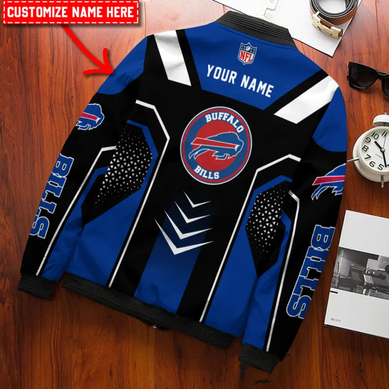 Buffalo Bills Bomber Jacket Interior