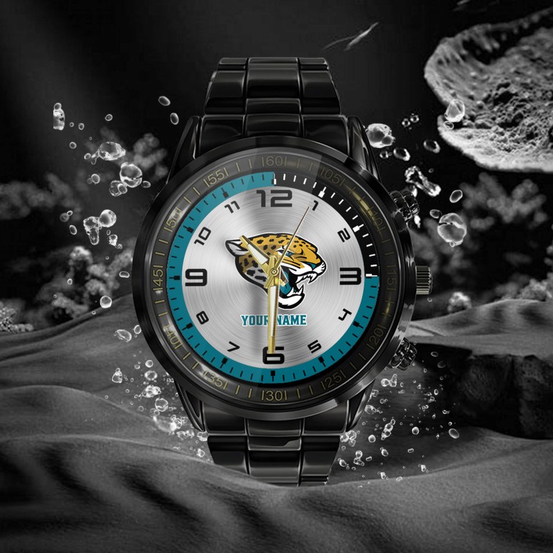 Jacksonville Jaguars NFL Personalized Black Watch