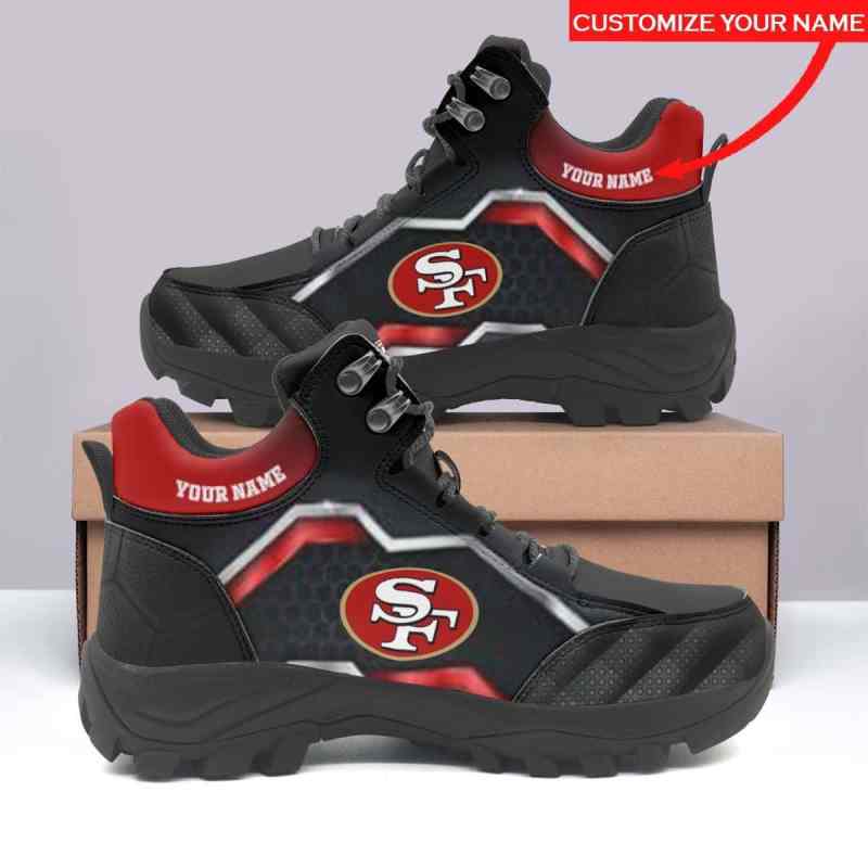 San Francisco 49ers Personalized Hiking Shoes