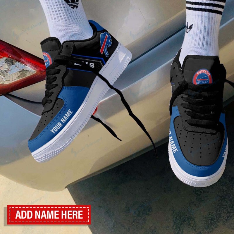 Buffalo Bills Personalized AF1 Shoes Side View