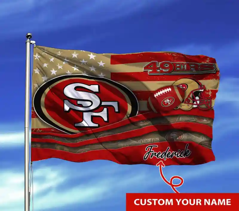 San Francisco 49ers Personalized Flag