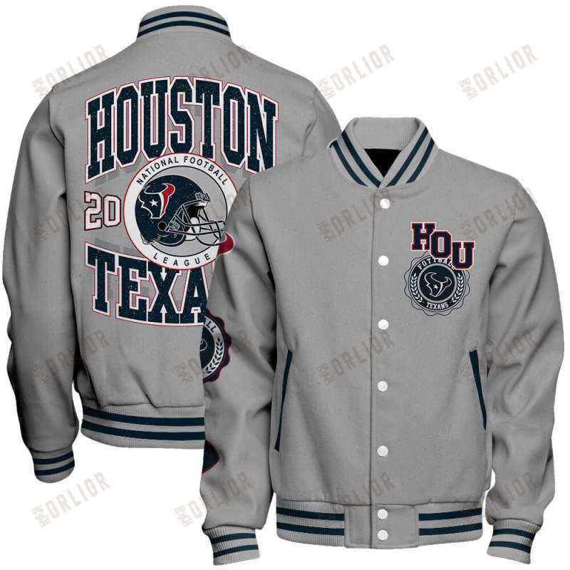 Houston Texans Personalized Unisex Varsity Jacket