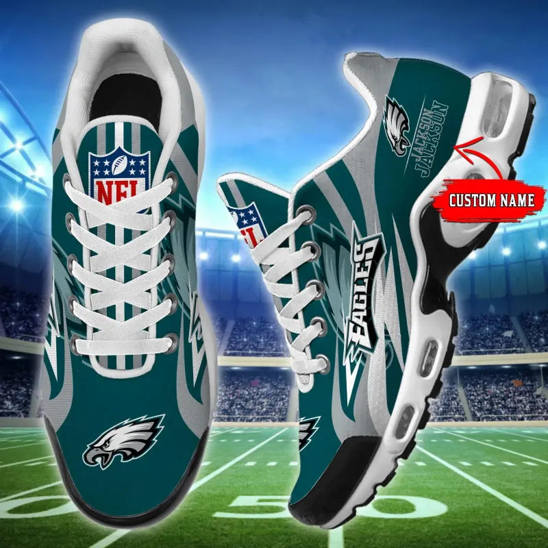 Philadelphia Eagles Personalized Plus T-N Youth Sneakers