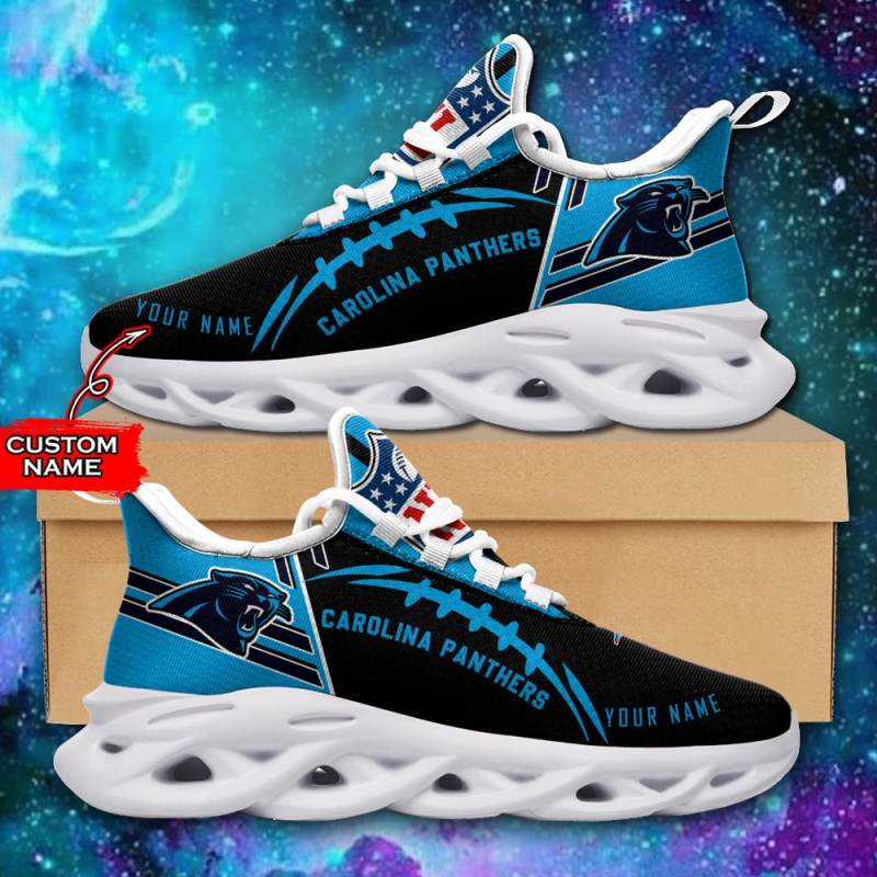 Carolina Panthers Yezy Running Sneakers