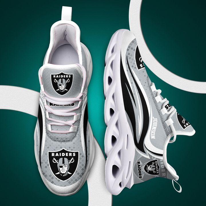 Las Vegas Raiders Yezy Sneakers in Action