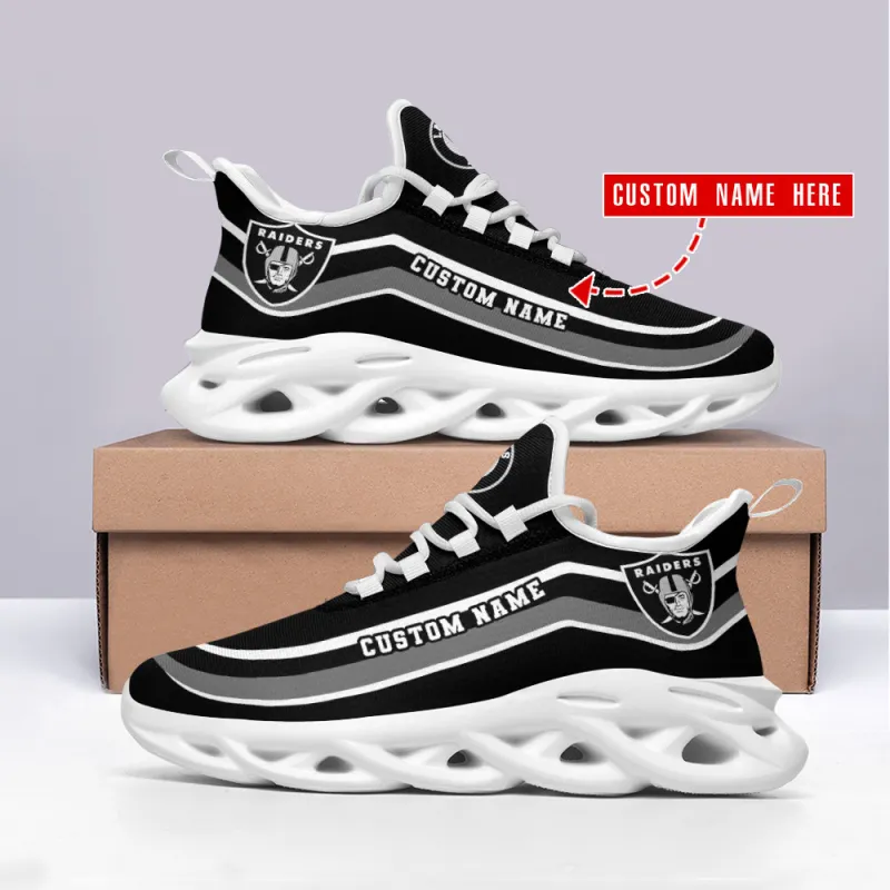 Las Vegas Raiders Personalized Yezy Running Sneakers