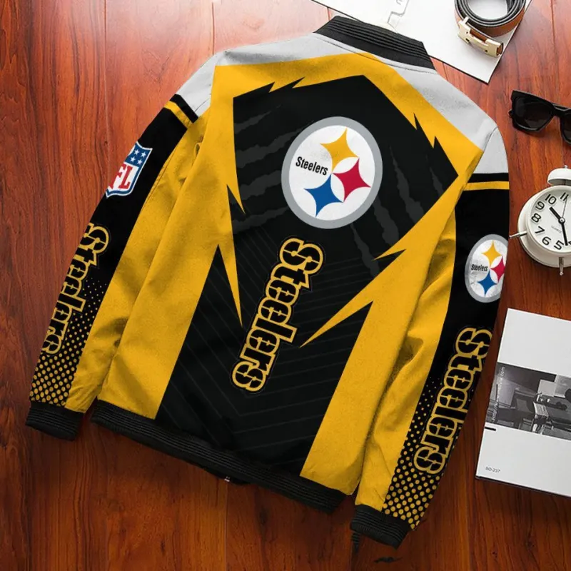 Pittsburgh Steelers Bomber Jacket Back