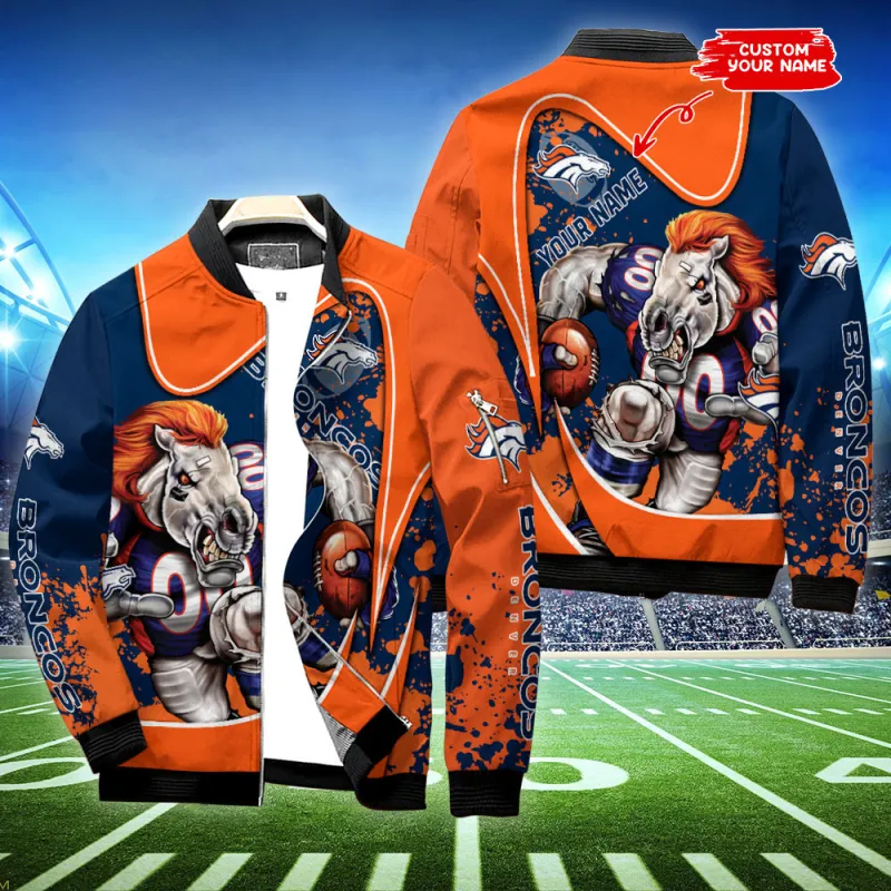 Denver Broncos Personalized Bomber Jacket