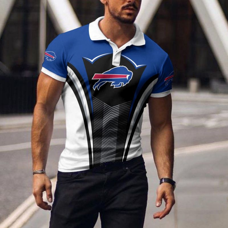 Buffalo Bills Polo T-Shirt Front View